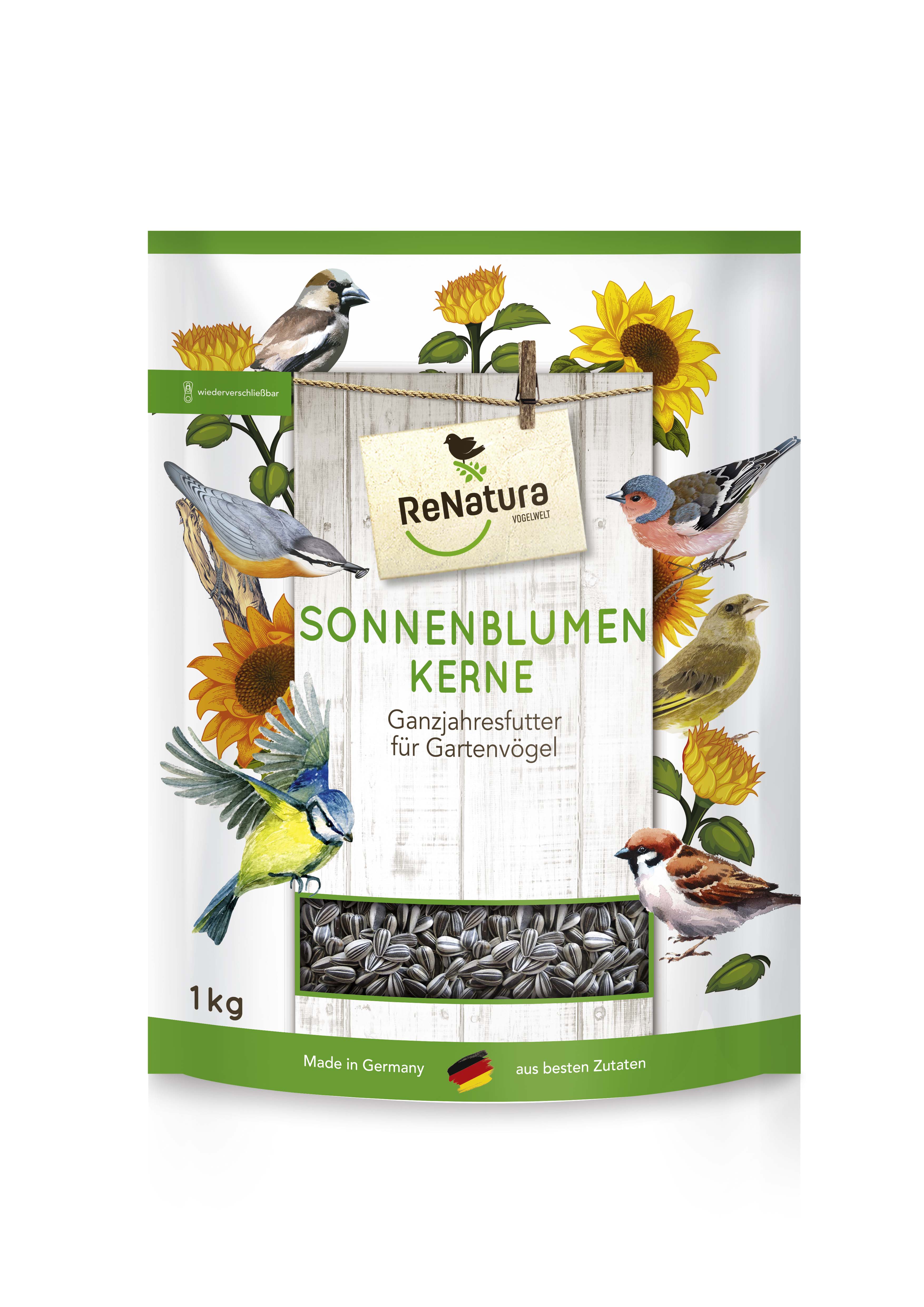 ReNatura® Ganzjahres Aktiv-Futter 2,5 kg Vogelfutter Gartenvögel 